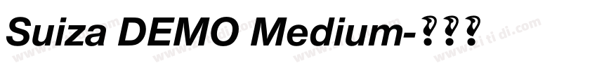 Suiza DEMO Medium字体转换